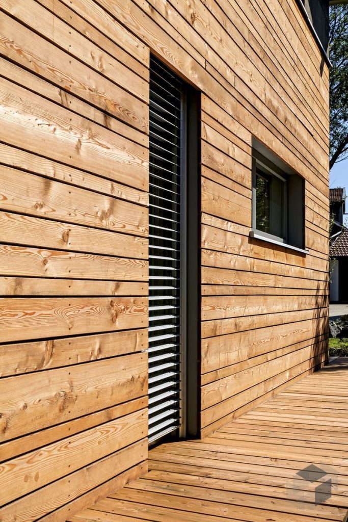 wood facade in house design