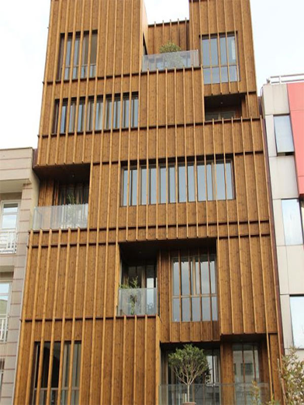 اجرای نمای چوبی