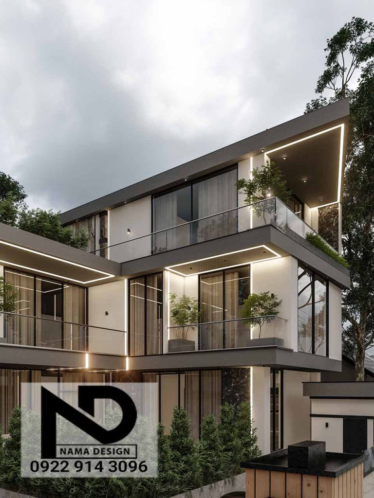 ضوابط طراحی نما 7 طراحی نمای ویلا در رامسر، پروژه آقای امین دوست