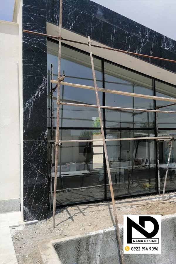 نمای شیشه ای ویلا