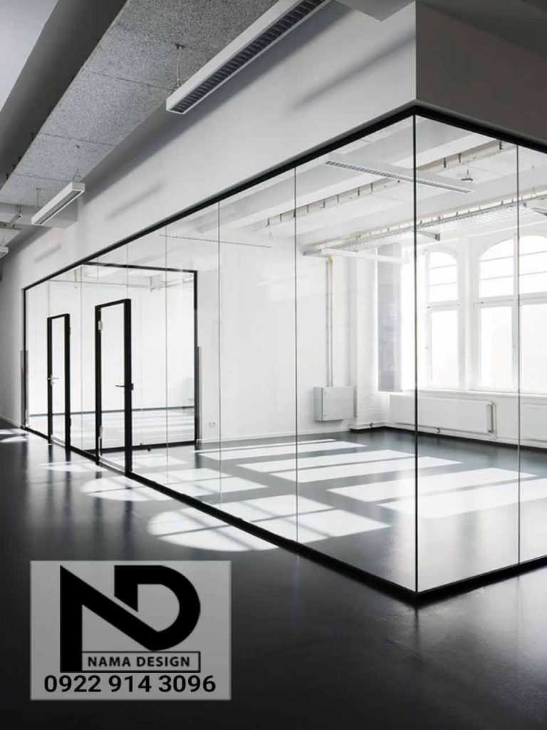 مزایای طراحی و اجرا پارتیشن شیشه ای در شرکت نما دیزاین