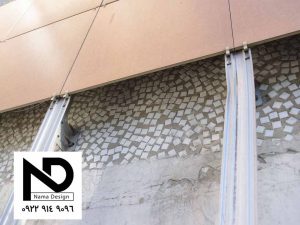 اجرای نمای سرامیک به روش نمایان