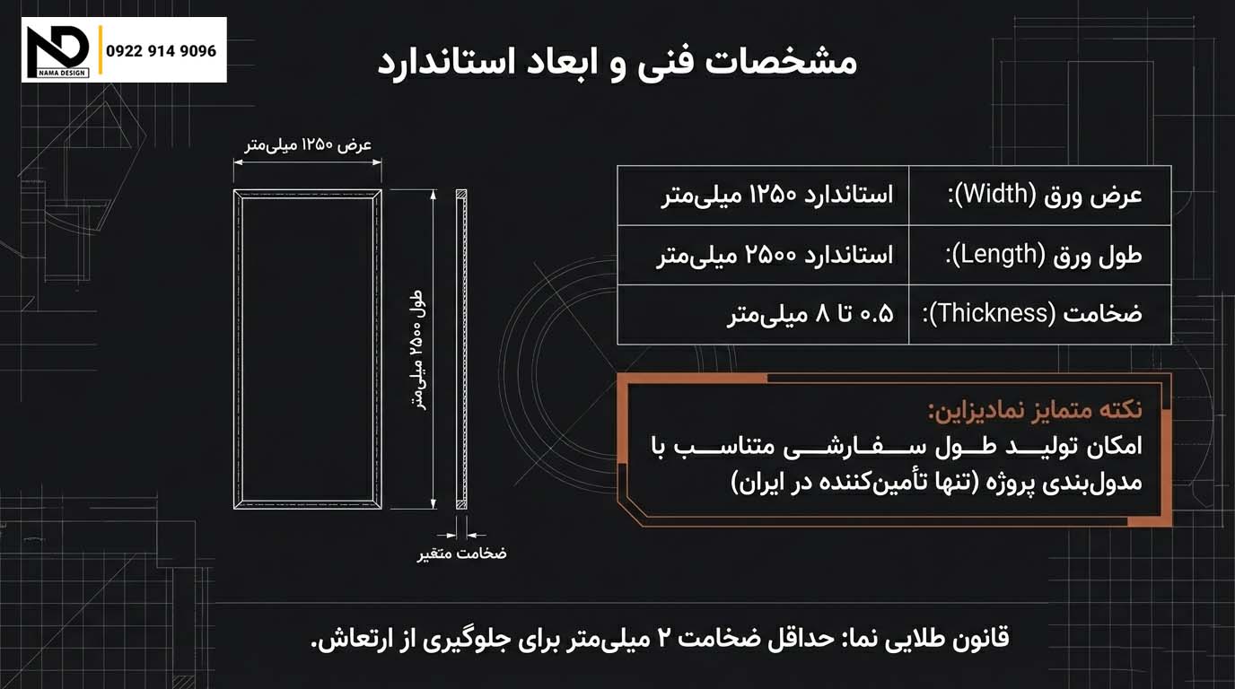 مشخصات فنی استرچ متال