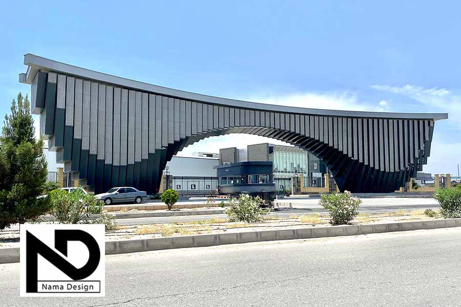 طراحی ورودی کارخانه صنعتی