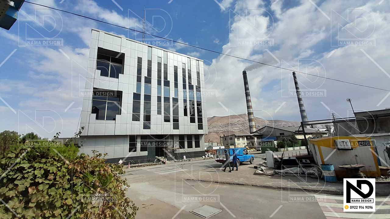 نمای کرتین وال مس سرچشمه