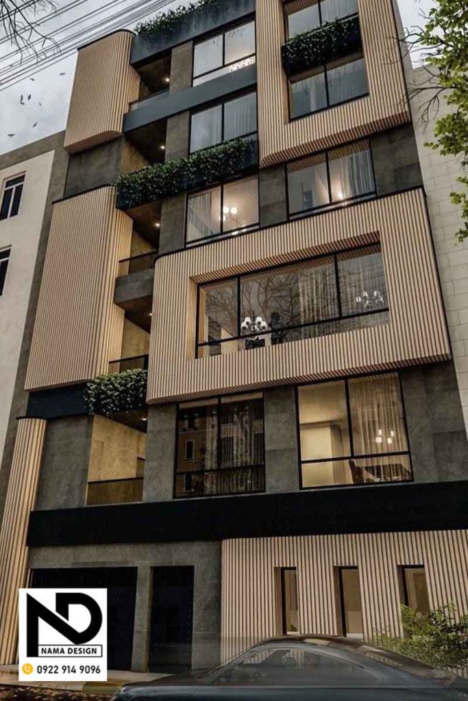 طراحی نما مسکونی مدرن