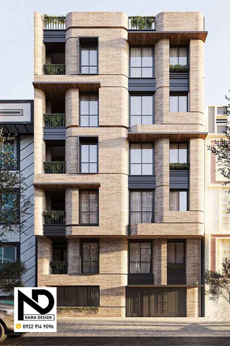 طراحی نما آجری