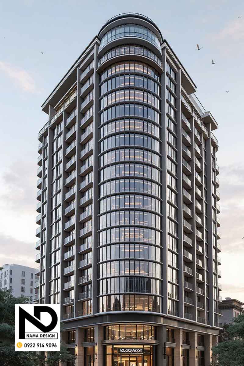 طراحی نمای شیشه ای