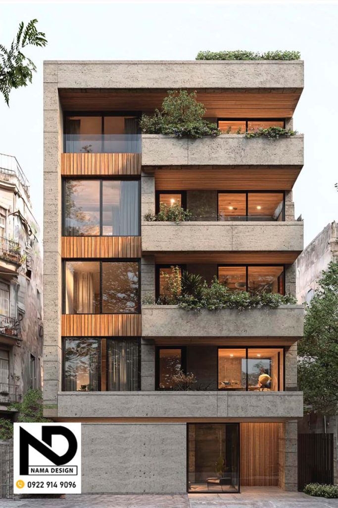 طراحی نمای مدرن ساختمان