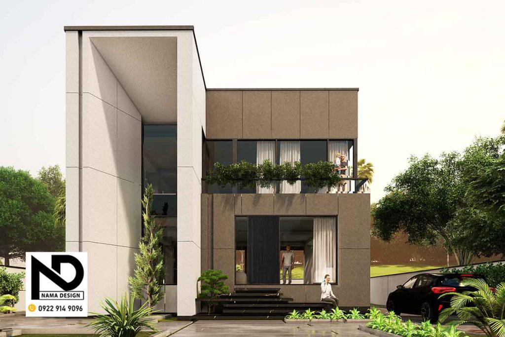 طراحی نمای ساختمان ویلایی