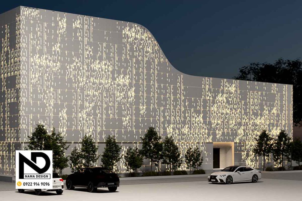 طراحی نمای کارخانه اداری