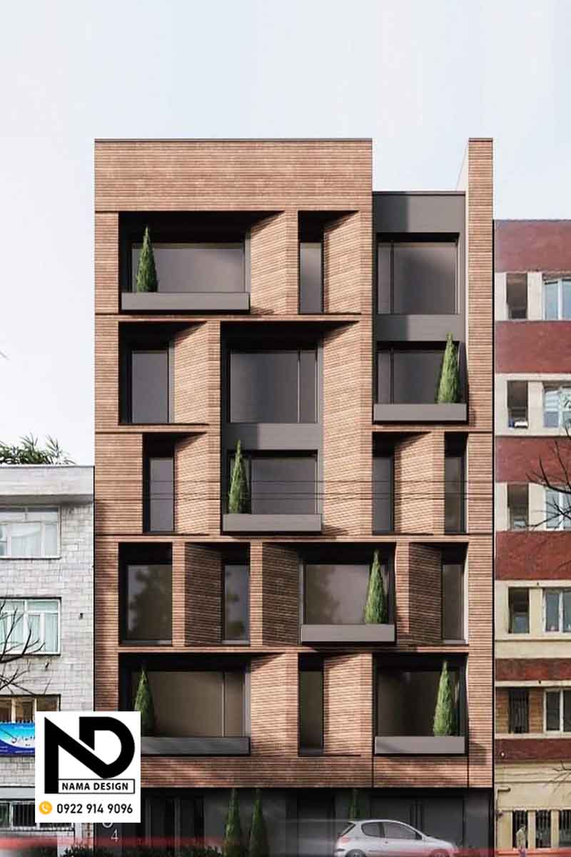طراحی نما با آجر