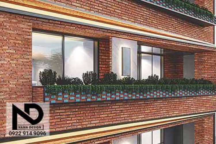 نمای ایرانی اسلامی 1 طراحی نمای آپارتمان به سبک ایرانی